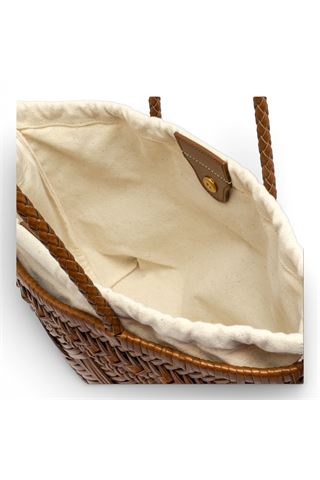 Borsa Gianni Chiarini Intrecciata colore cuoio. GIANNI CHIARINI | 11371-CUOIO